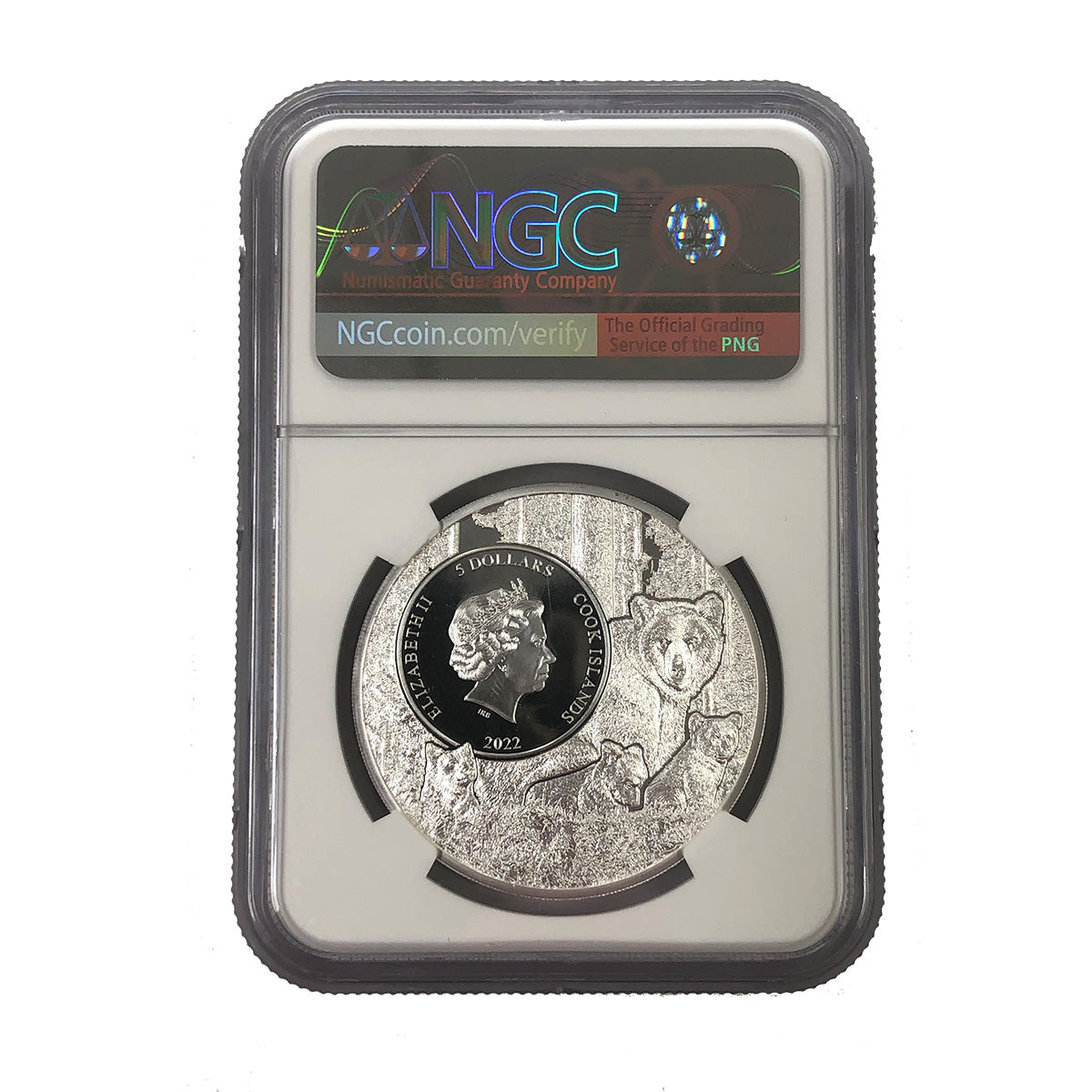 2022 Cook Island 1 oz Silver Wyoming Horned Lizard NGC MS70