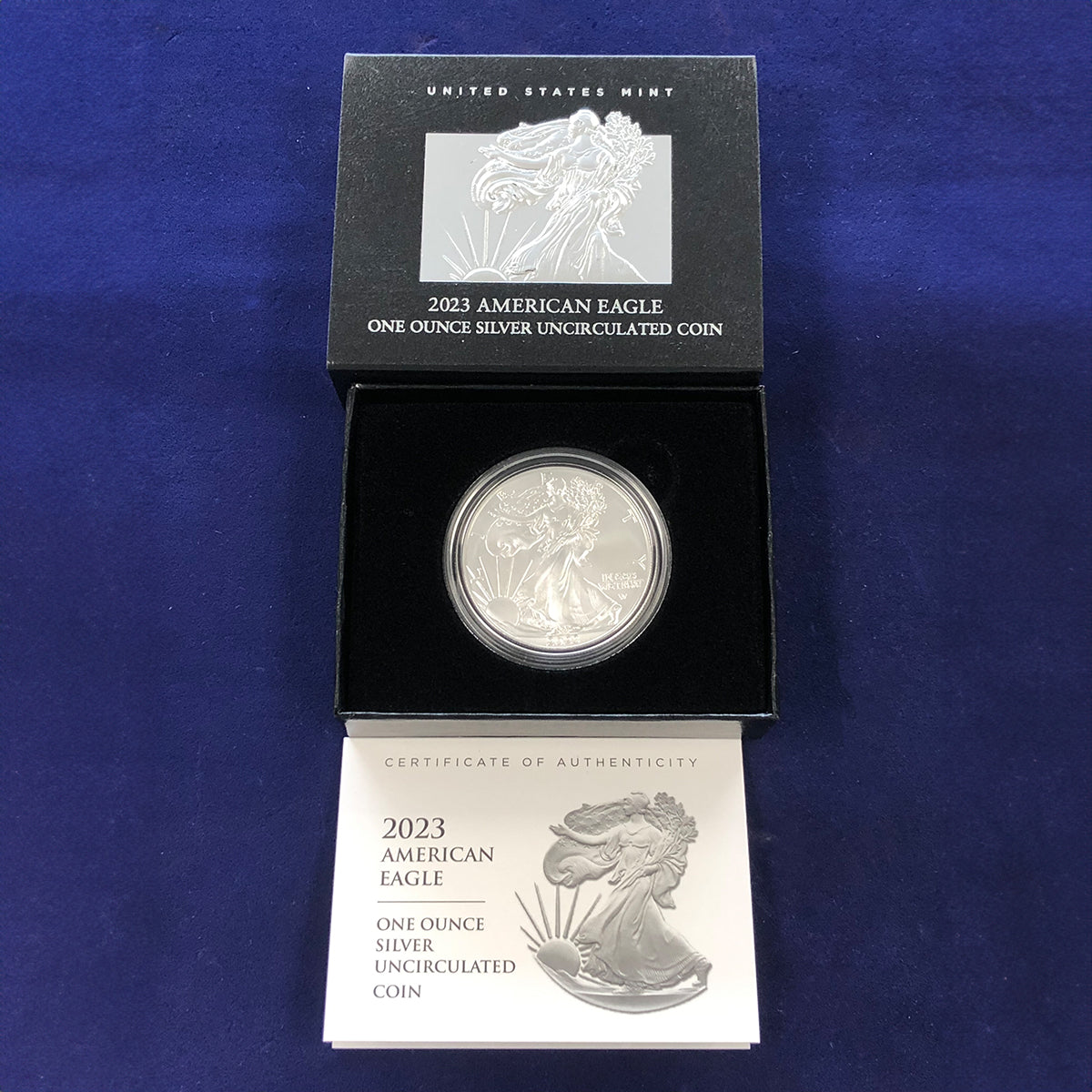 2023-W 1 oz American Silver Eagle (With Box &amp; CoA)