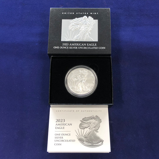 2023-W 1 oz American Silver Eagle (With Box & CoA)