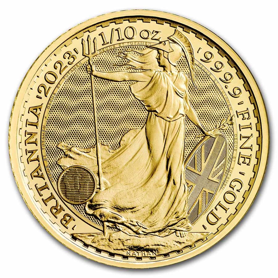 2023 British 1/10 oz Gold Britannia (BU) (Type 2)