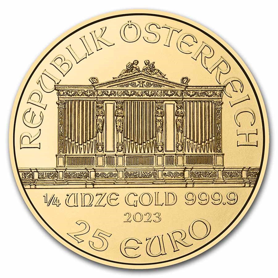 2023 Austrian 1/4 oz Gold Philharmonic (BU)
