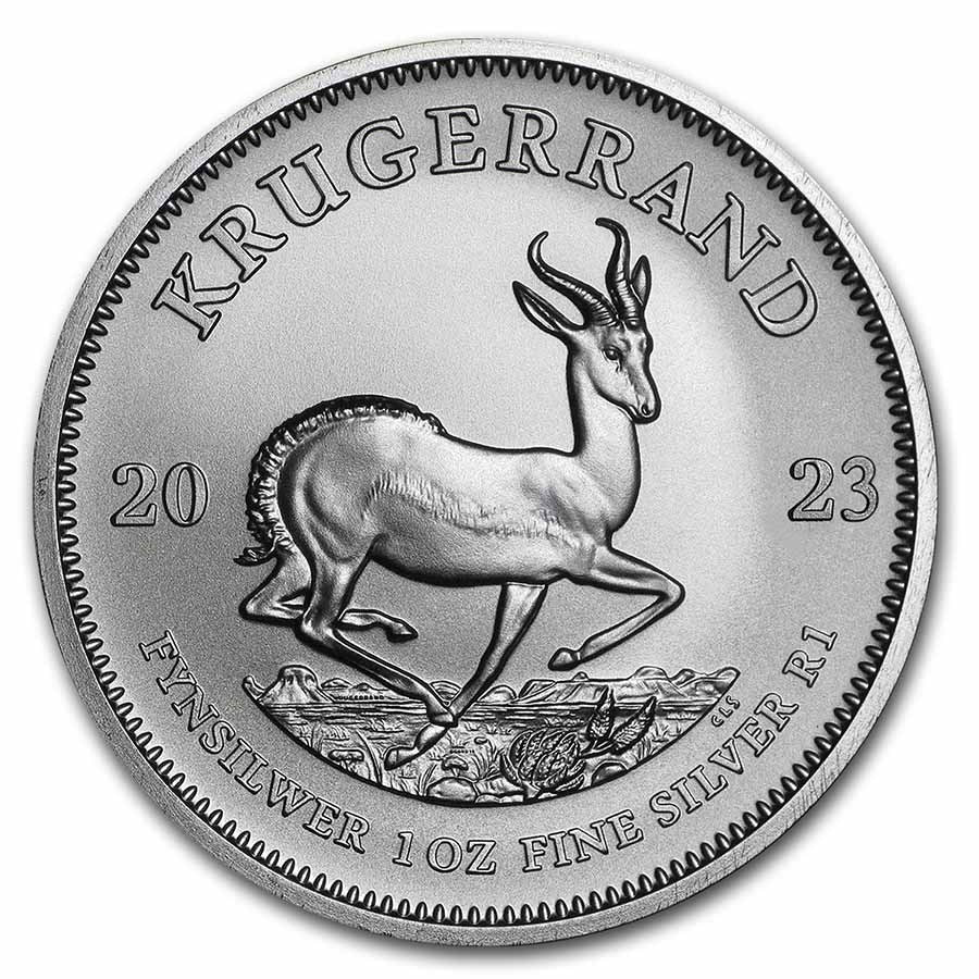 2023 South African 1 oz Silver Krugerrand (Tube of 25)
