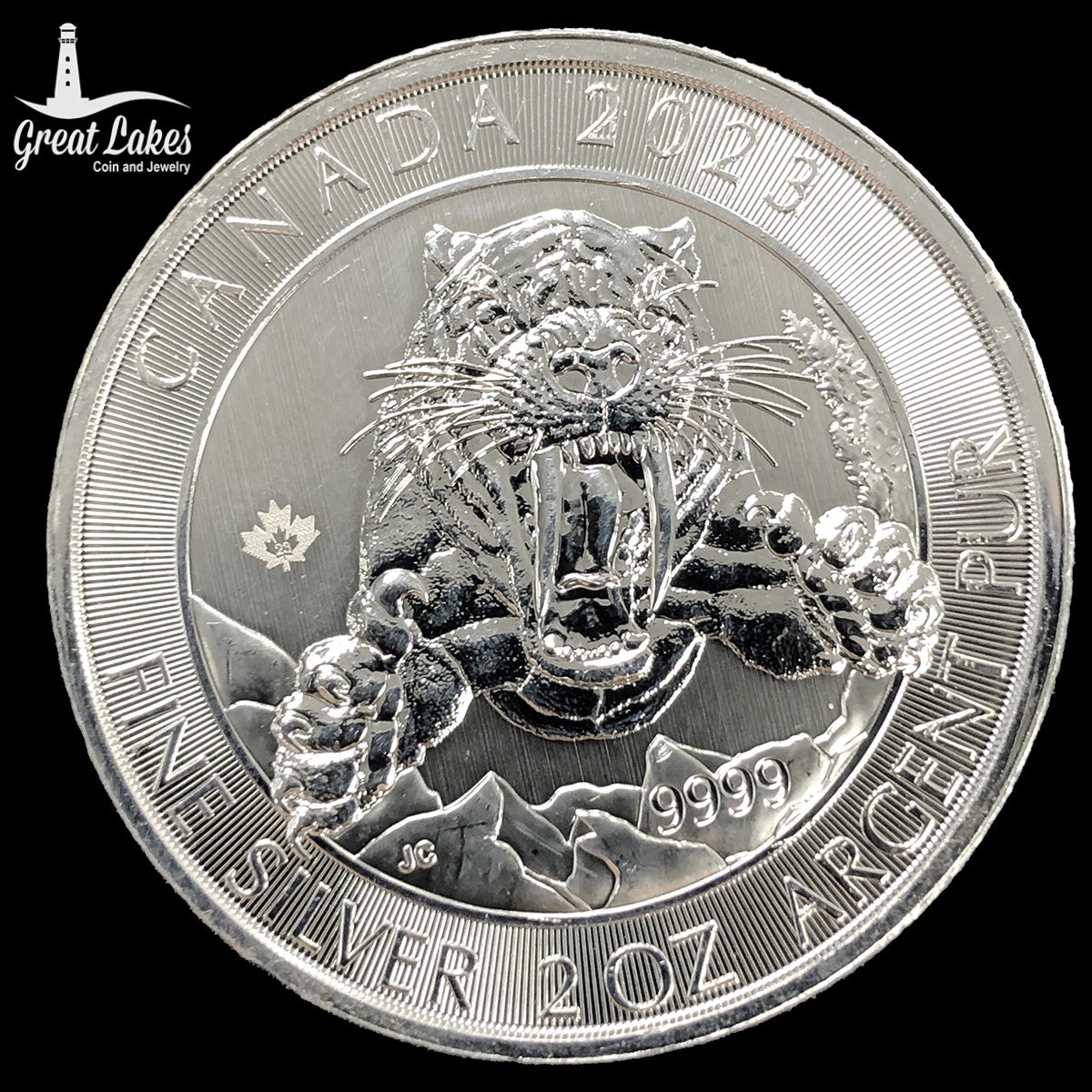 2023 Canadian 2 oz Silver Sabre Tooth Tigers (Secondary Market)
