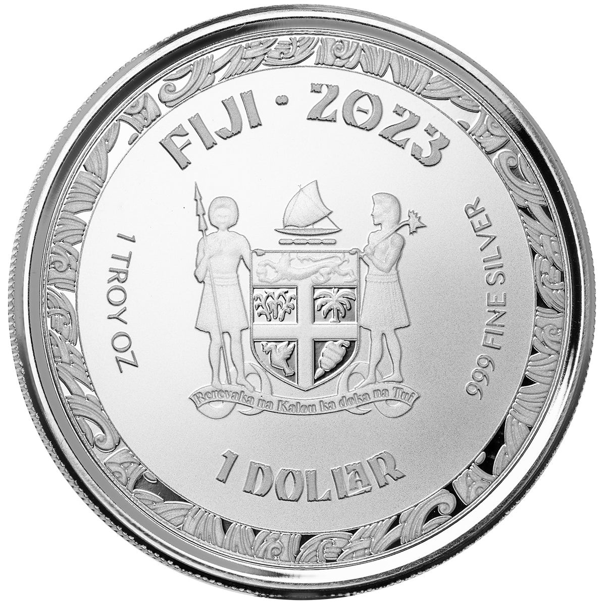 Scottsdale Mint 2023 Fiji Koi Fish 1 oz Silver Coin (BU)