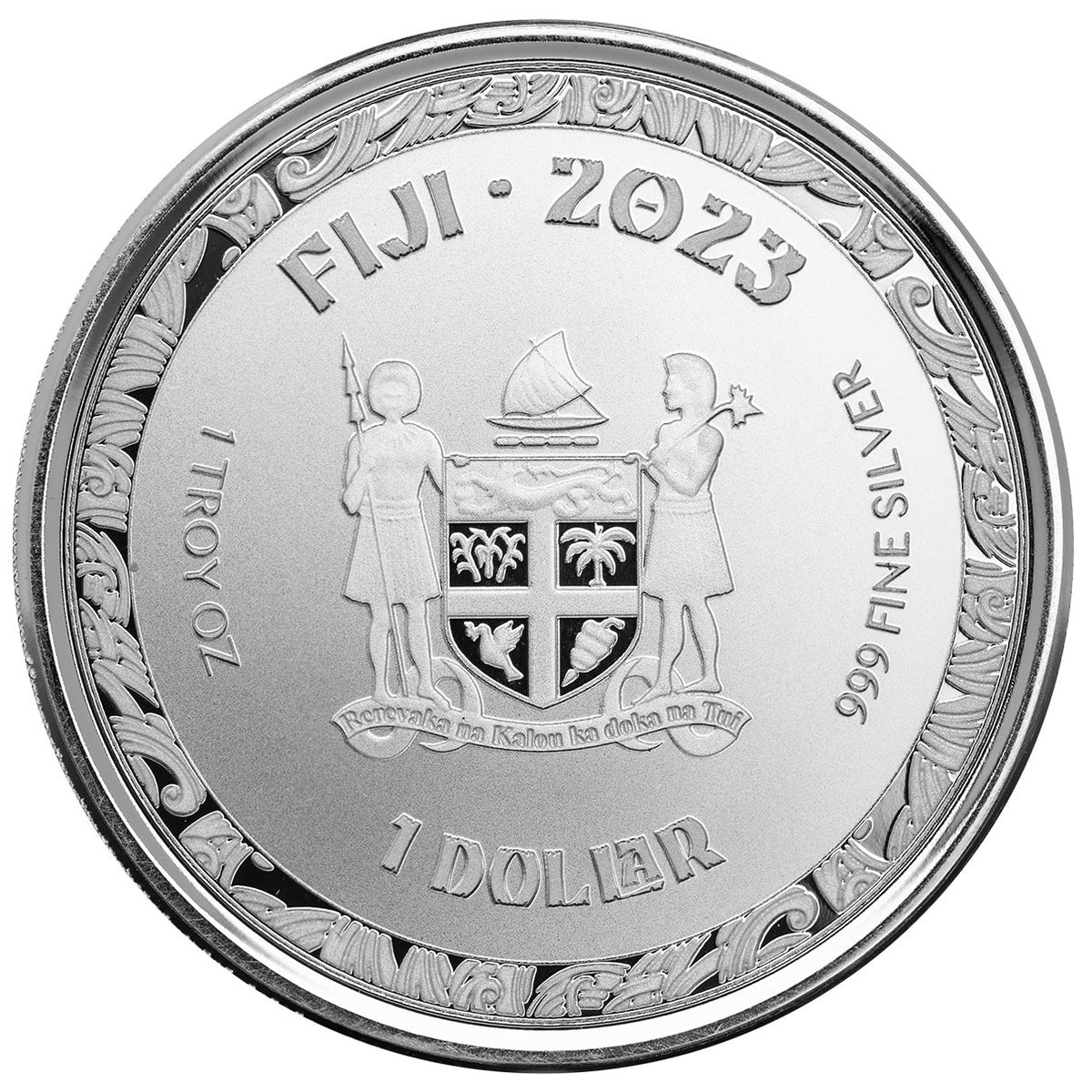 Scottsdale Mint 2023 Fiji Koi Fish 1 oz Silver Coin (BU)