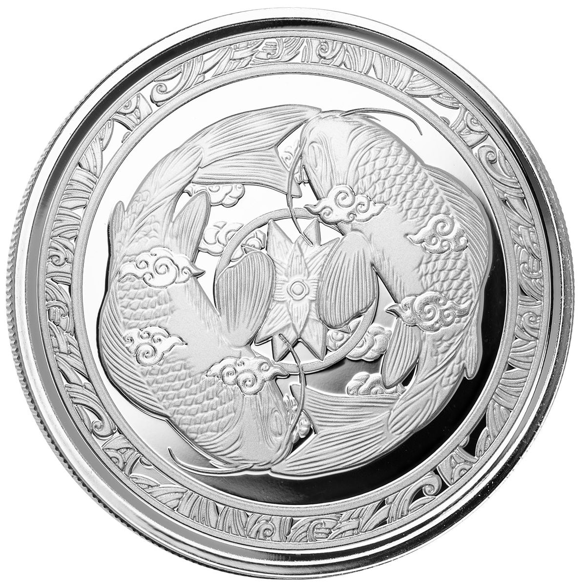 Scottsdale Mint 2023 Fiji Koi Fish 1 oz Silver Coin (BU)