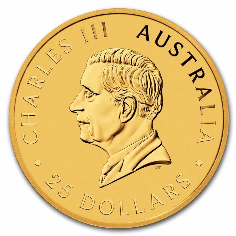 2024 Australian 1/4 oz Gold Kangaroo (BU) (Cracked Capsule)