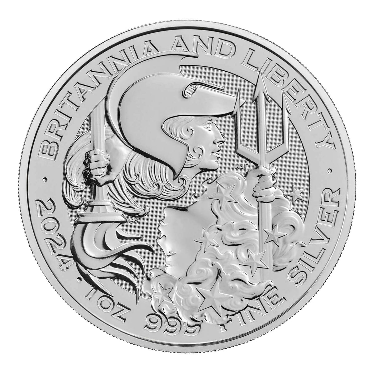 2024 British Britannia & Liberty 1 oz Silver (BU)