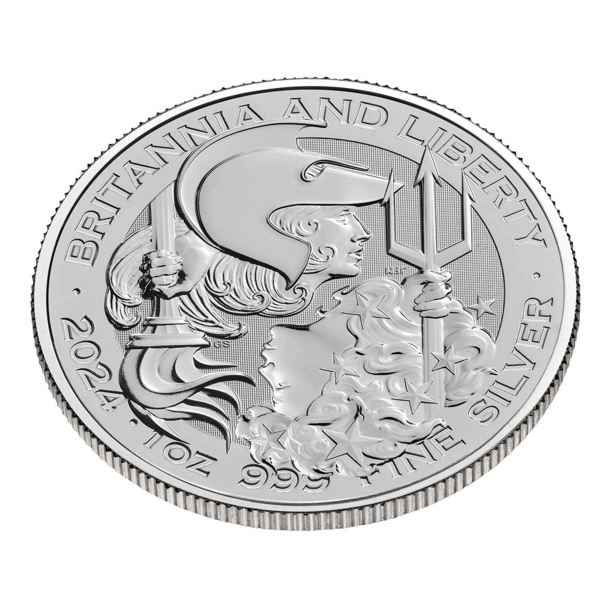 2024 British Britannia & Liberty 1 oz Silver (BU)