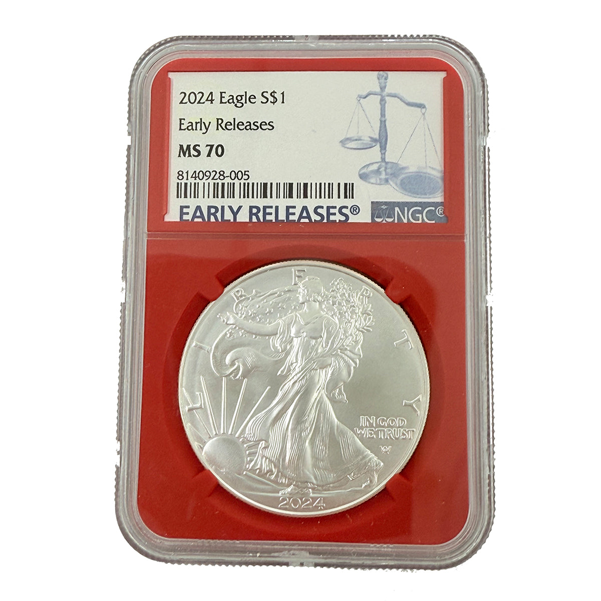 2024 1 oz American Silver Eagle NGC MS70 ER