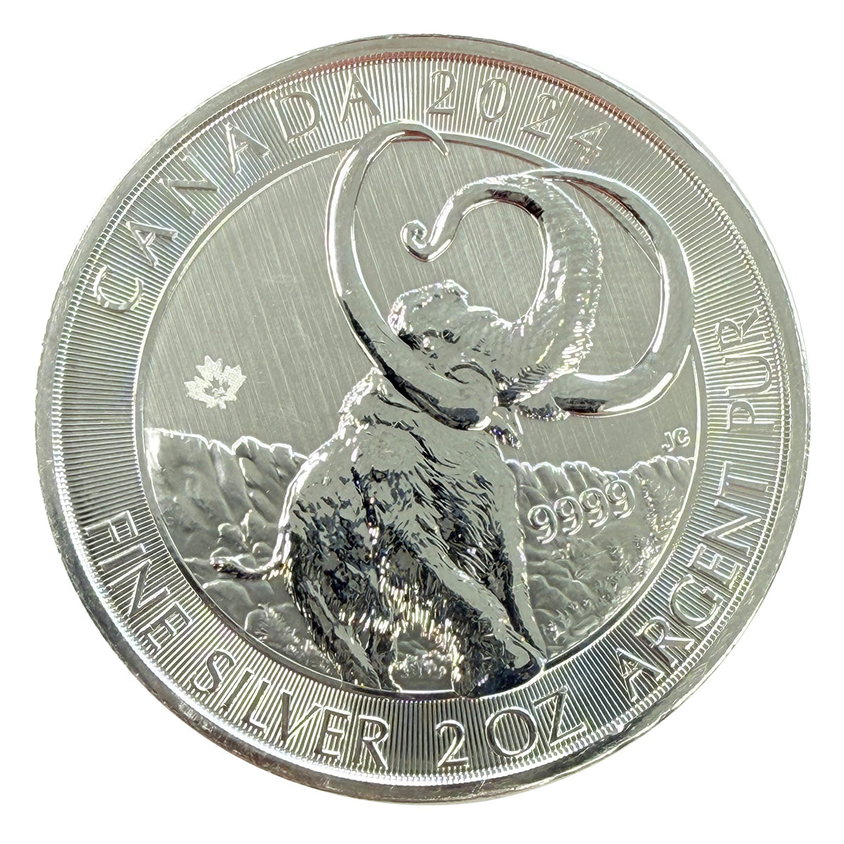 2024 Canada 2 oz Silver Woolly Mammoth