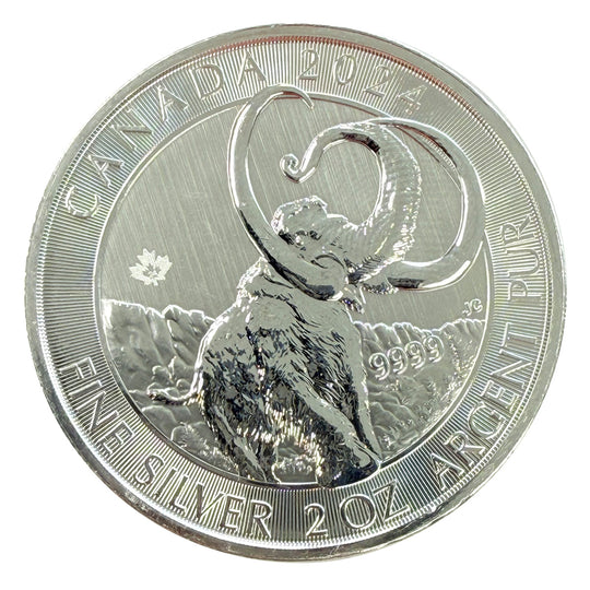 2024 Canada 2 oz Silver Woolly Mammoth