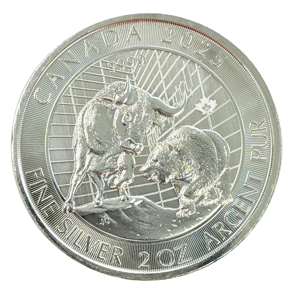 2025 Canada 2 oz Silver Bull & Bear
