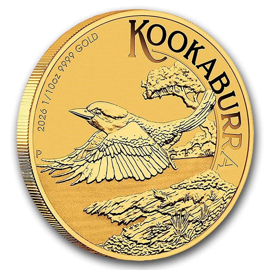 2026 Australia 1/10 oz Gold Kookaburra (BU)