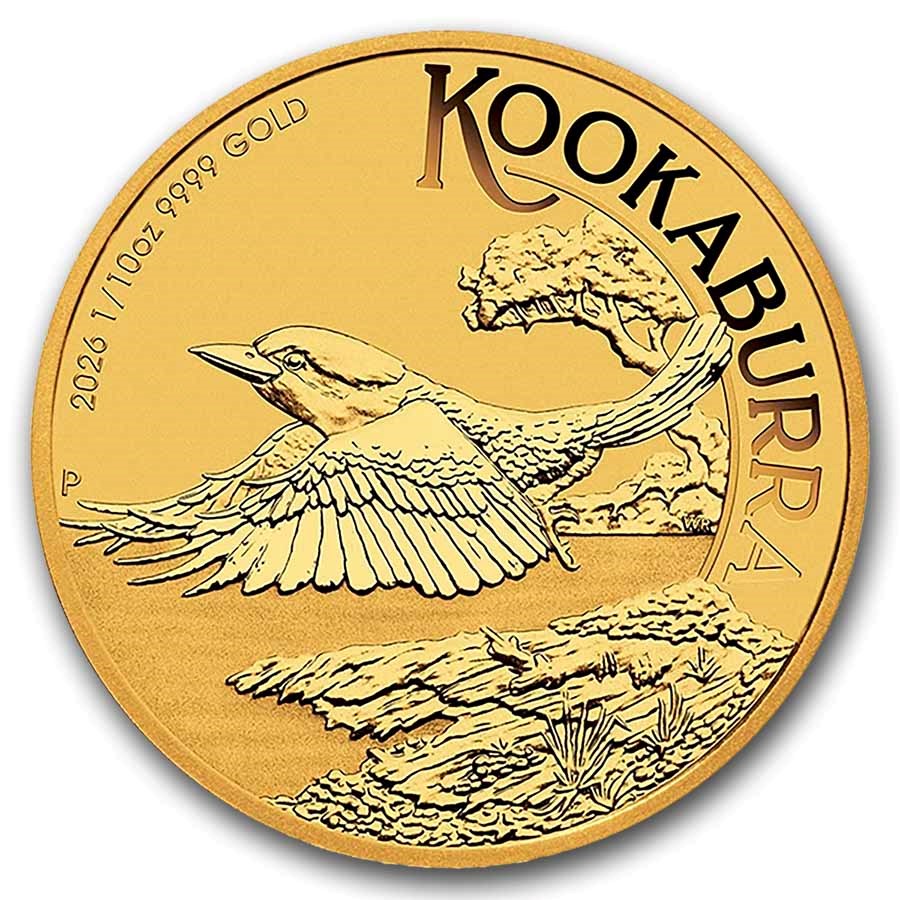 2026 Australia 1/10 oz Gold Kookaburra (BU)