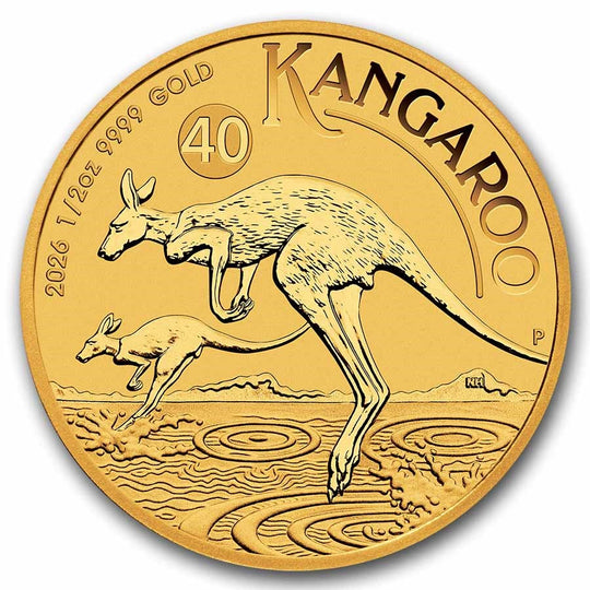 2026 Australia 1/2 oz Gold Kangaroo (BU)