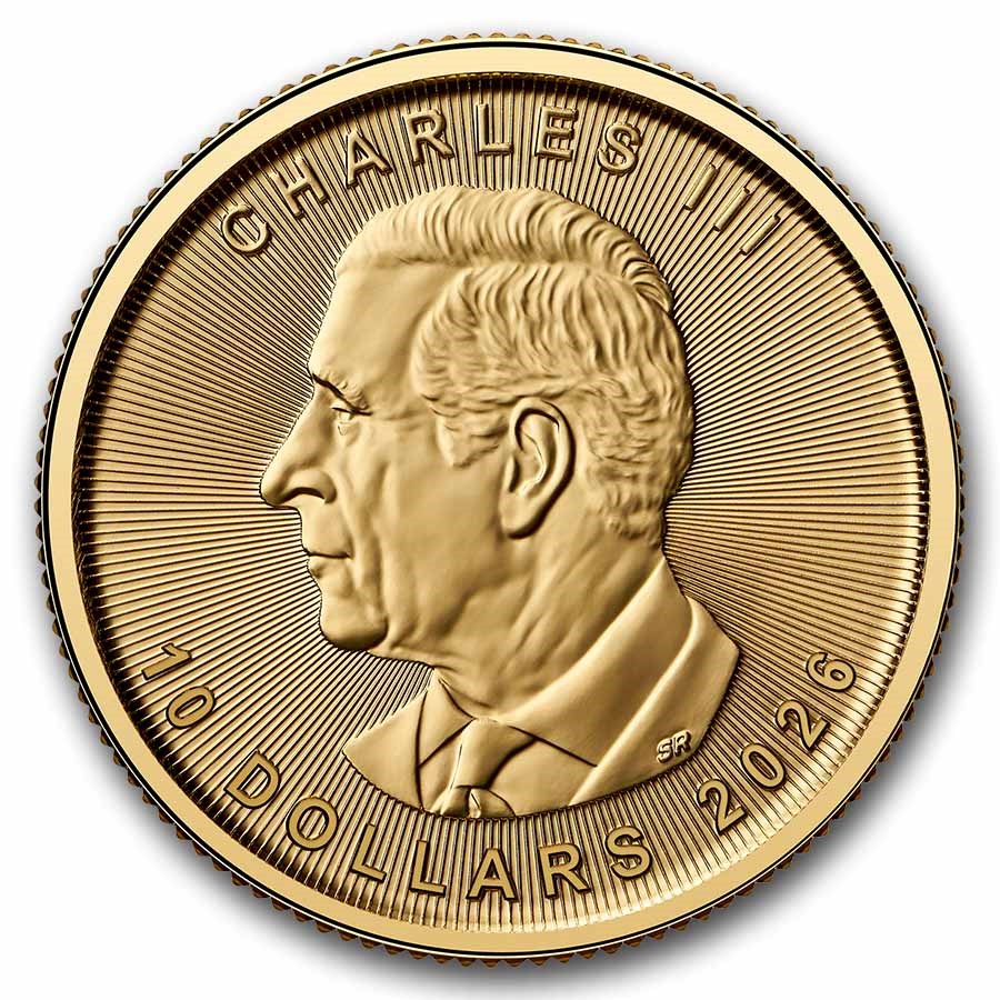 2026 Canadian 1/4 oz Gold Maple (BU)