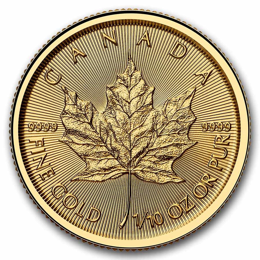 2026 Canada 1/10 oz Gold Maple (BU)