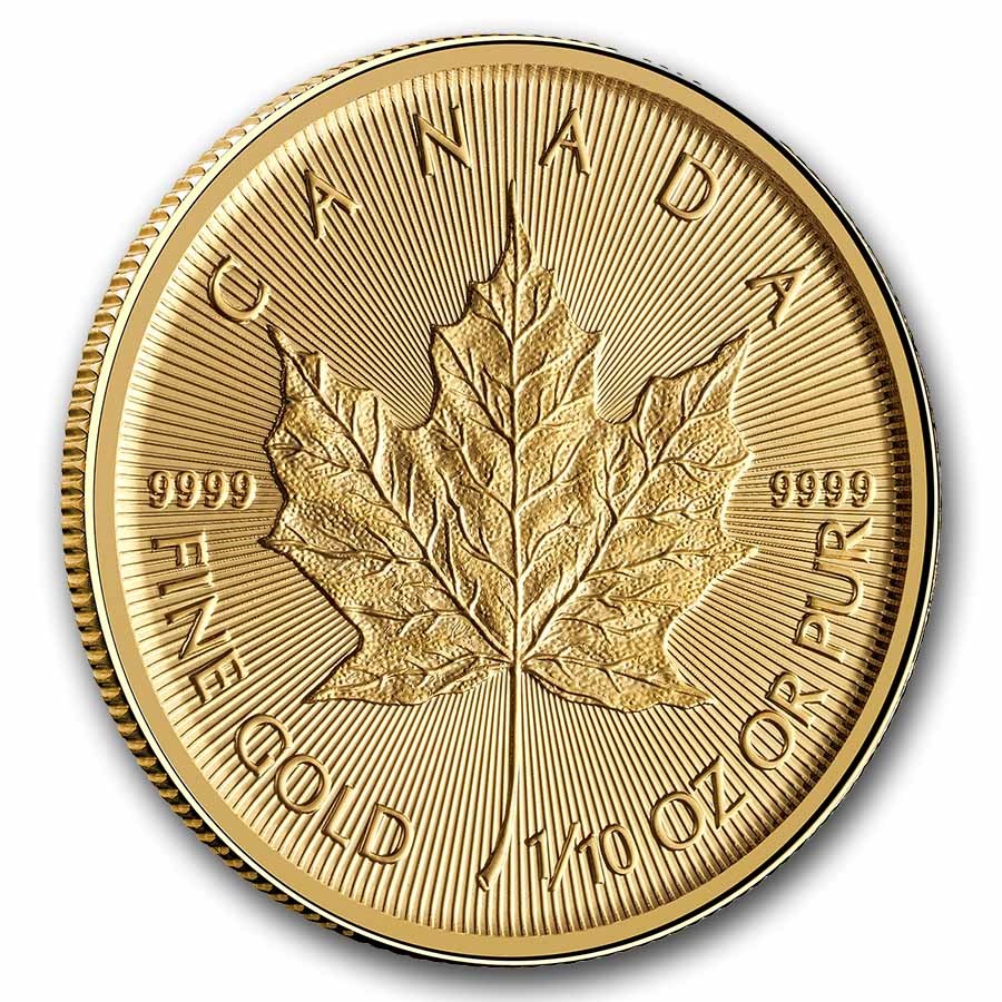 2026 Canada 1/10 oz Gold Maple (BU)