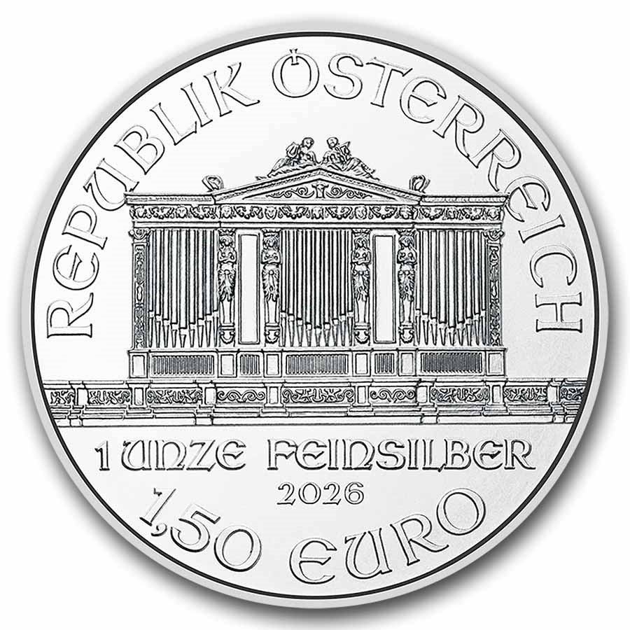2026 Austrian 1 oz Silver Philharmonic (BU)