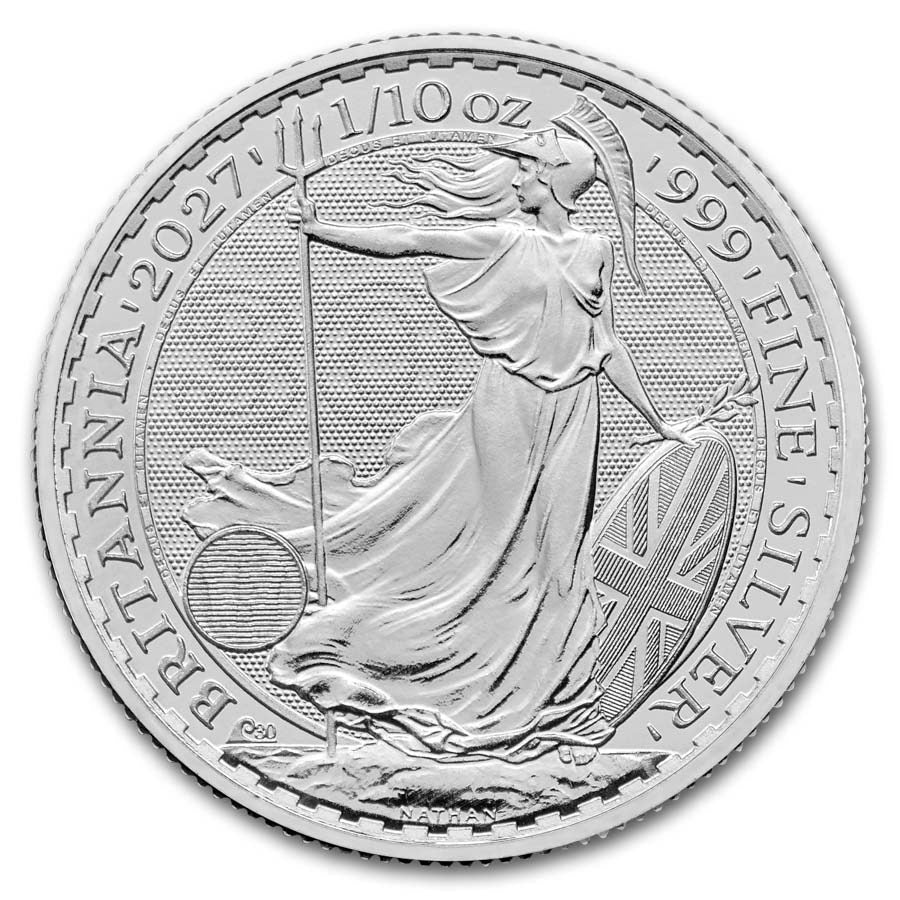 2027 Britain 1/10 oz Silver Britannia (BU)