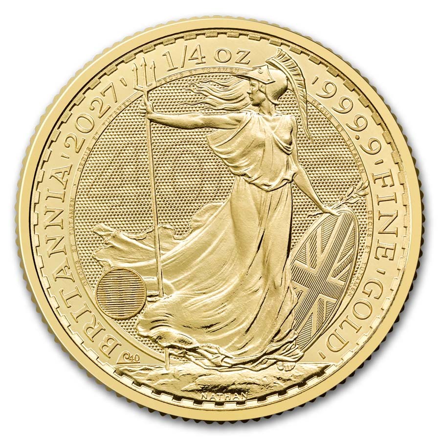 2027 Britain 1/4 oz Gold Britannia (BU)