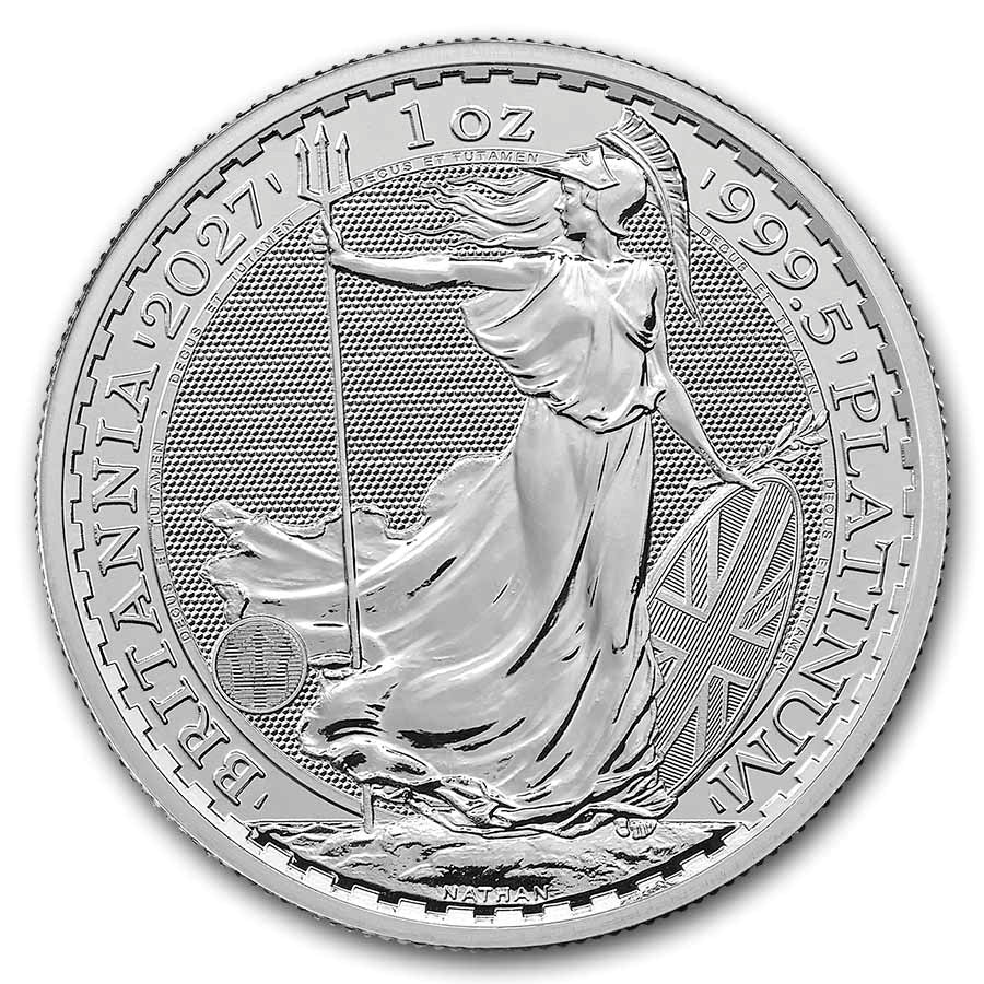 2027 Britain 1 oz Platinum Britannia (BU)