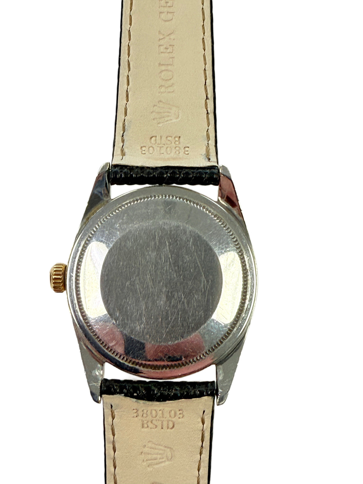 Rolex Oyster Perpetual Date 1550 14k Gold Shell Automatic Watch