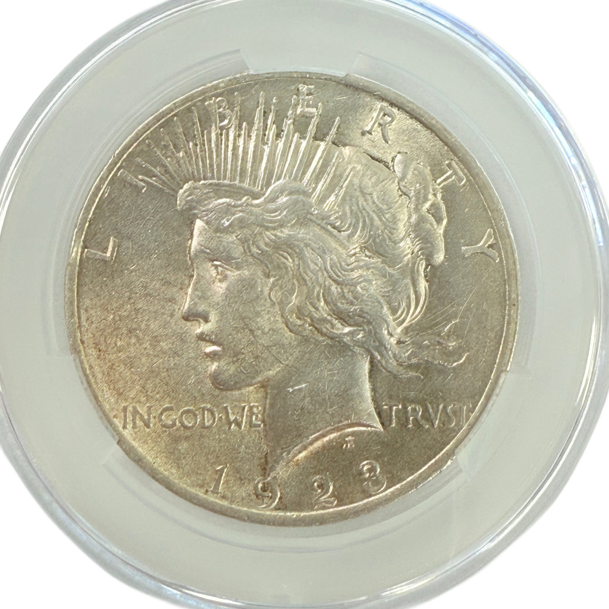 1923 Peace Silver Dollar CAC AU Details