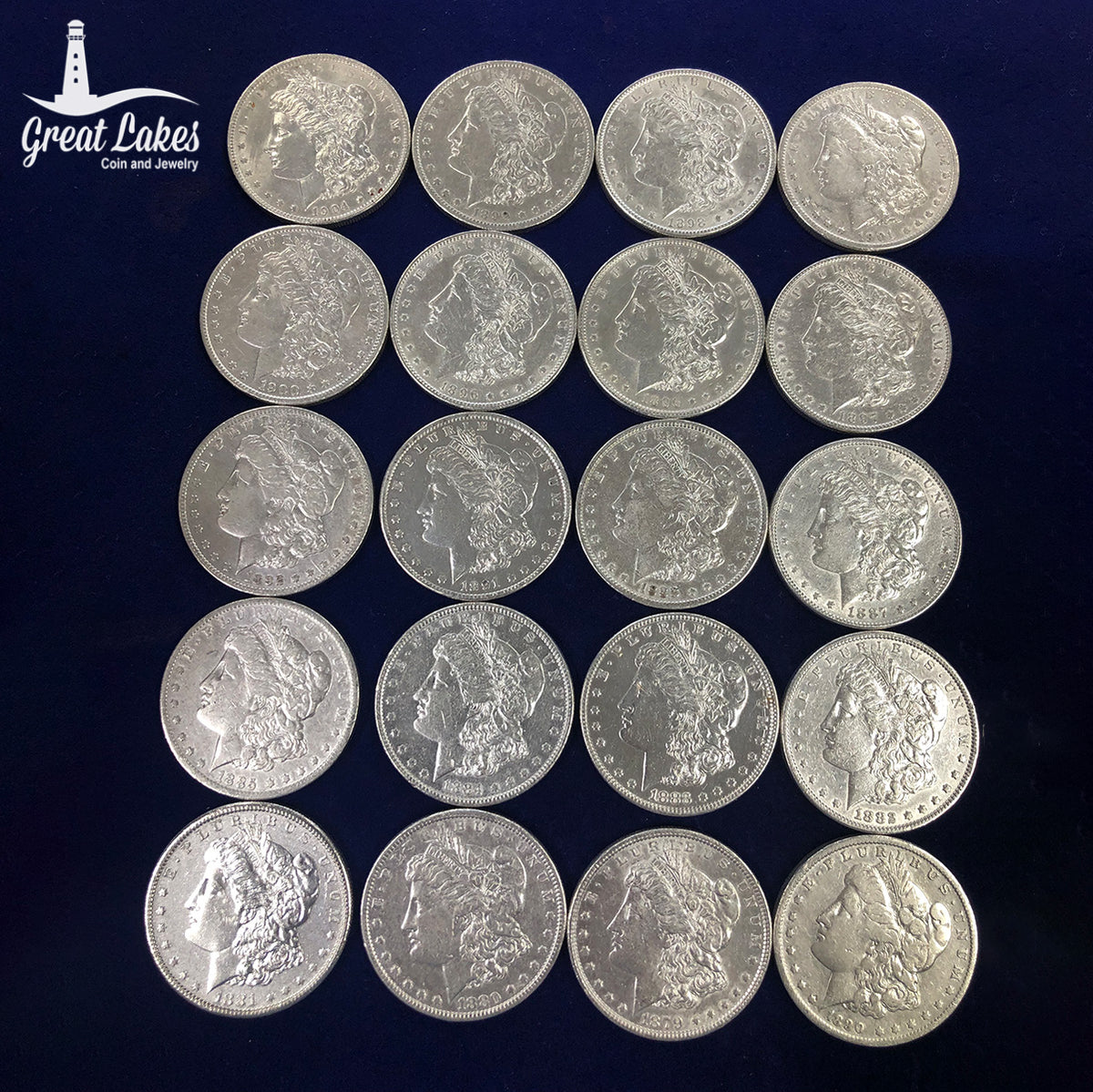 Lot of 20 Pre 21 Higher End Morgan Silver Dollar Culls