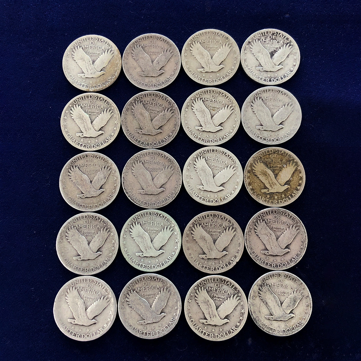 Lot of 20 Standing Liberty Quarters (Full Date)