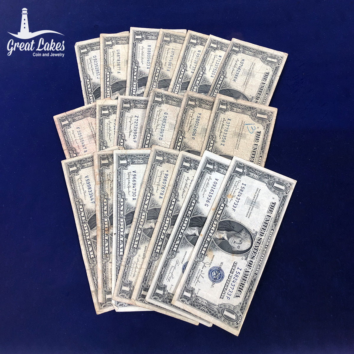 Lot of 20 $1 Silver Certificates (Low Premium)