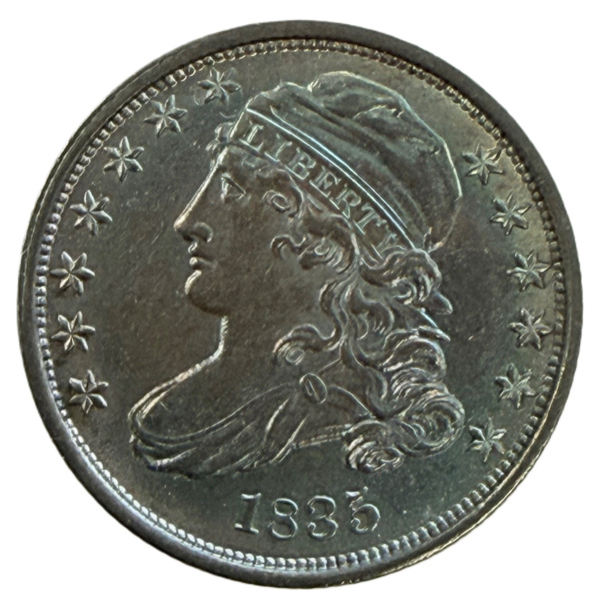 1835 Capped Bust Dime (Uncirculated Details)