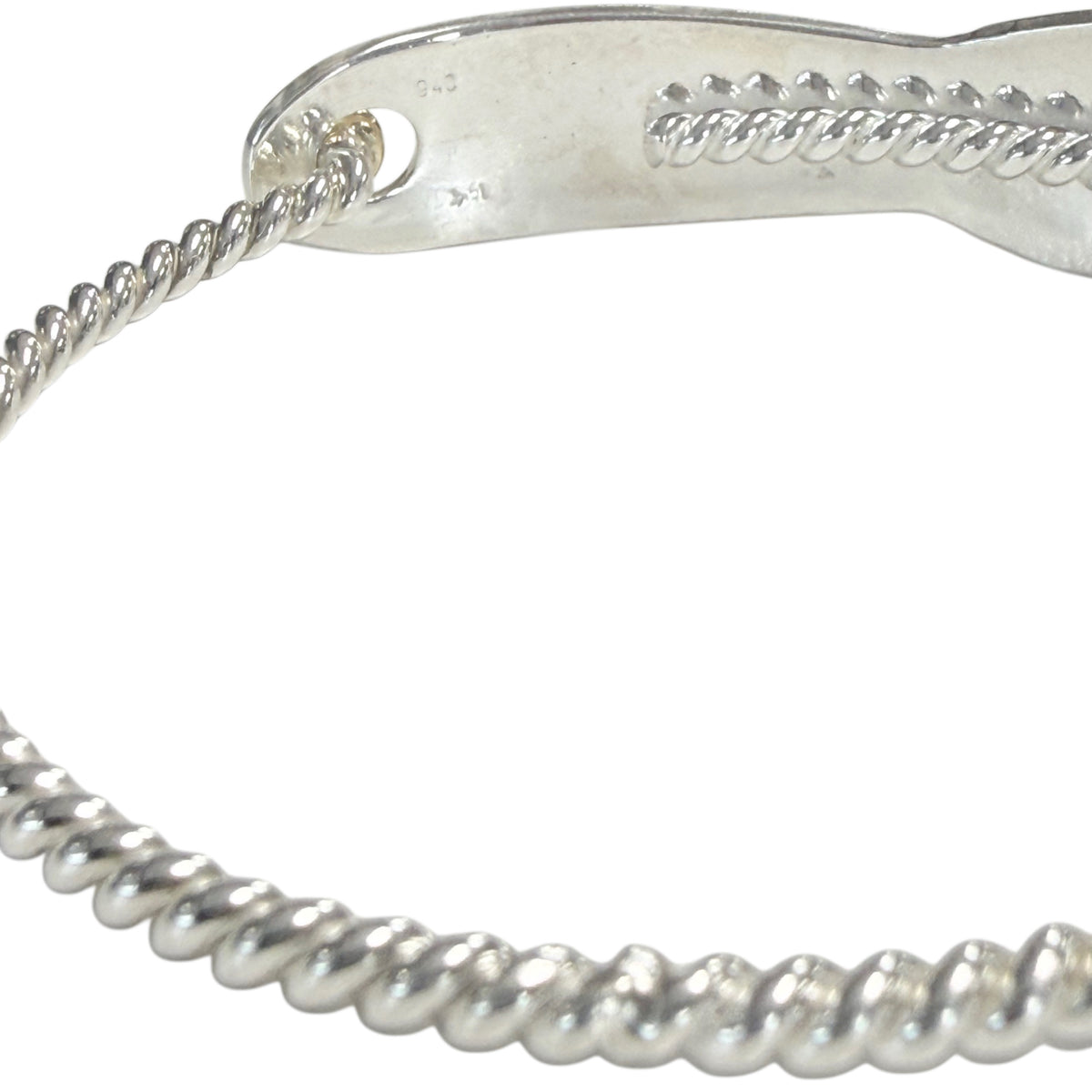 Cape Cod Silver & 14k Gold Fish Hook Bracelet