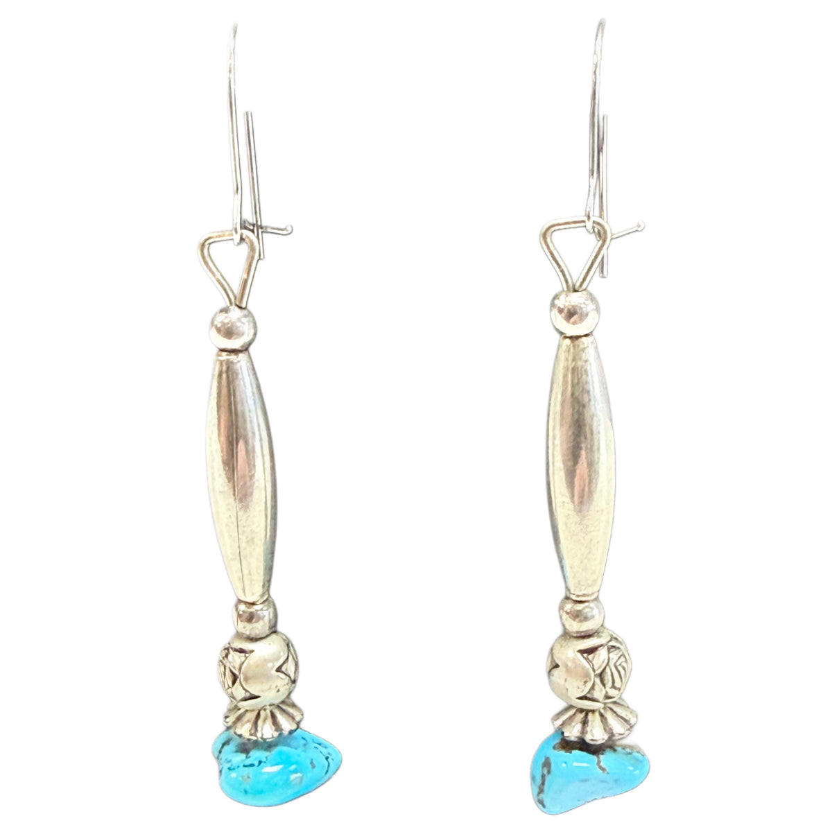 Silver & Turquoise Dangle Earrings