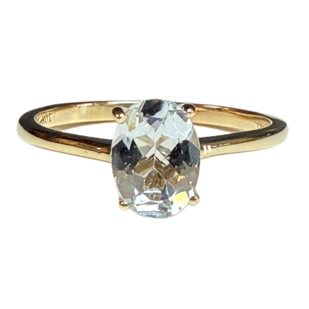 10k Gold & Aquamarine Ring