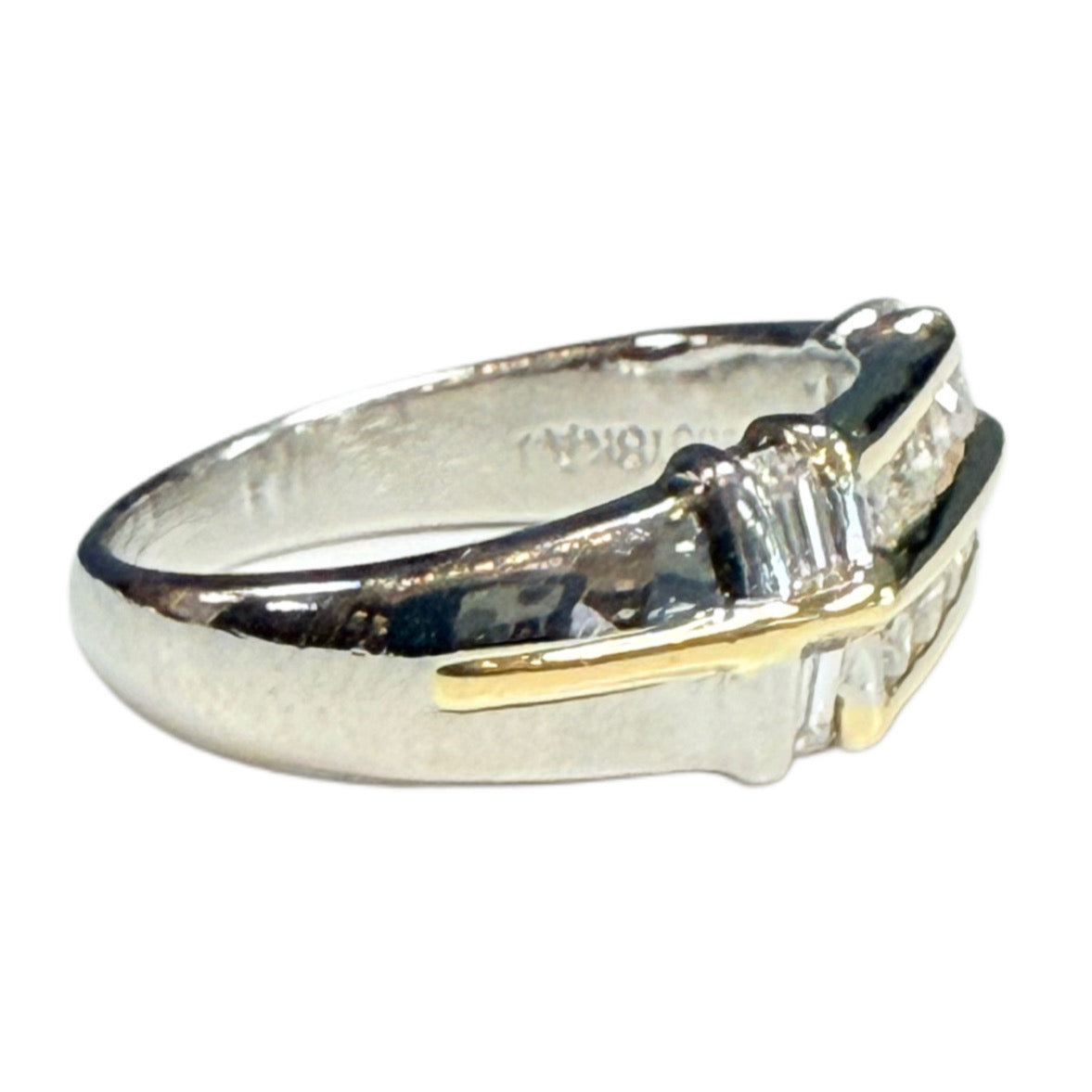 Platinum & 18k Gold Diamond Ring