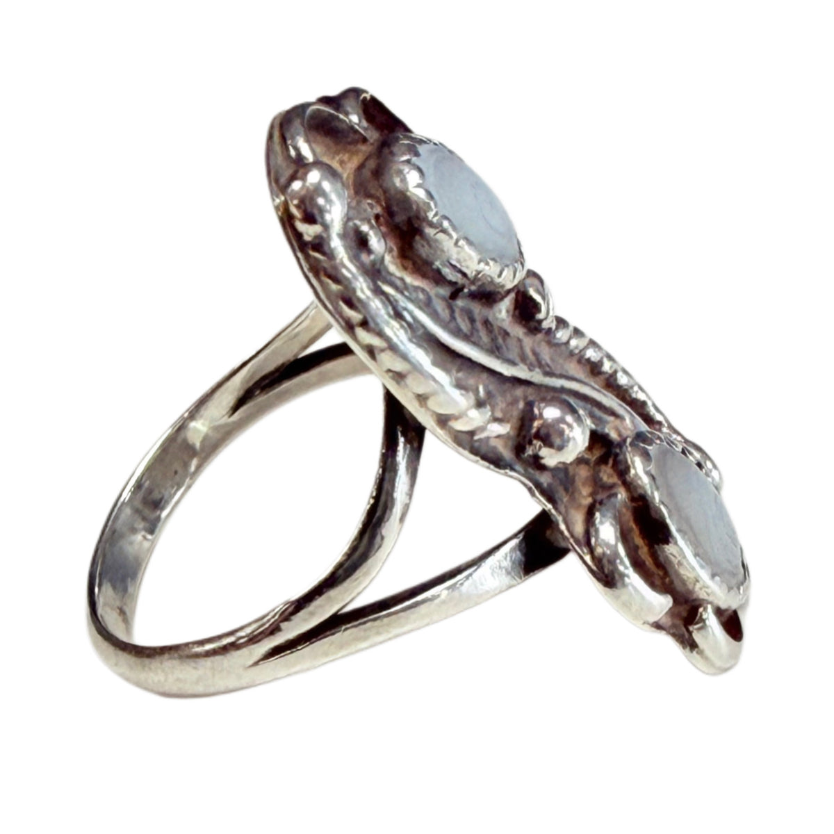 Native American Silver & Mother of Pearl Ring