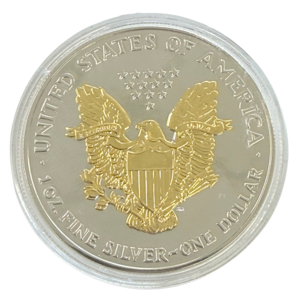 1998 1 oz American Silver Eagle Gilded