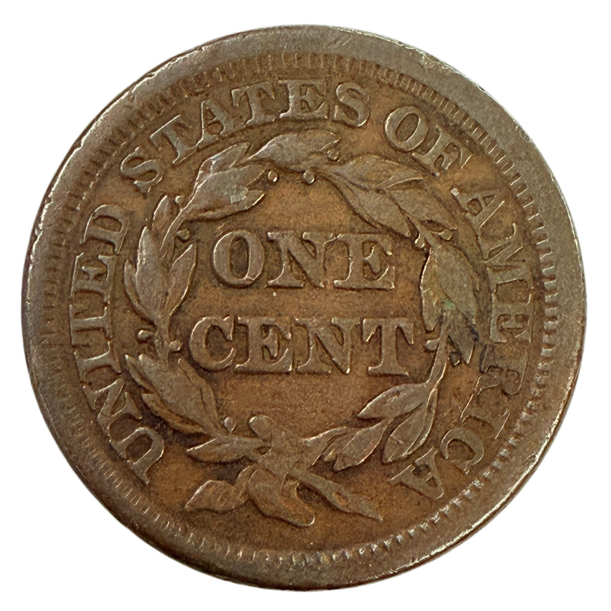 1848 Braided Hair Large Cent (F)