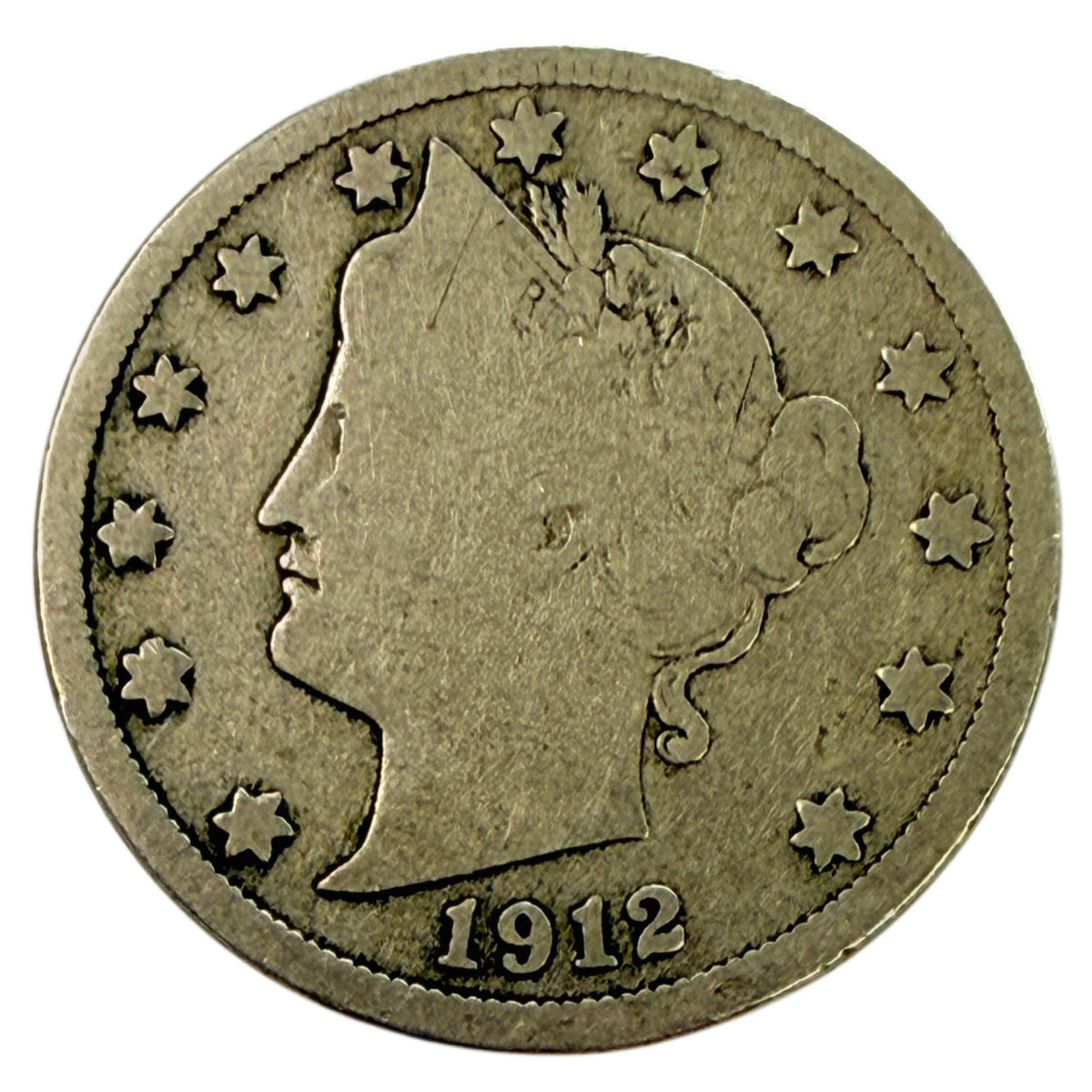 1912-S Liberty Head V Nickel (VG)