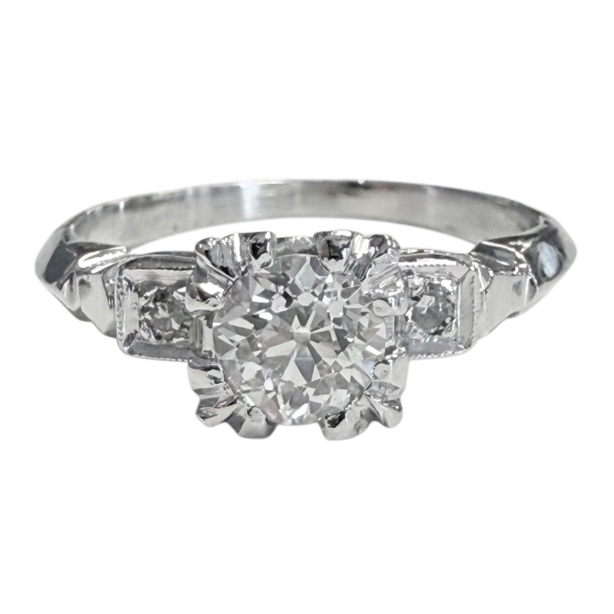 Art Deco Platinum Diamond Ring