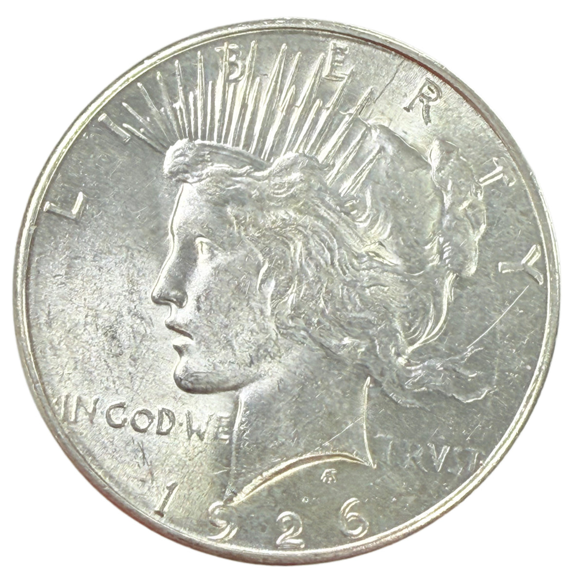 1926-S Peace Silver Dollar (AU / BU Details)