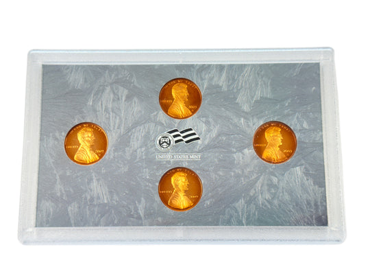 2009-S Lincoln Cent 4-Coin Proof Bicentennial Set (No Box / CoA)