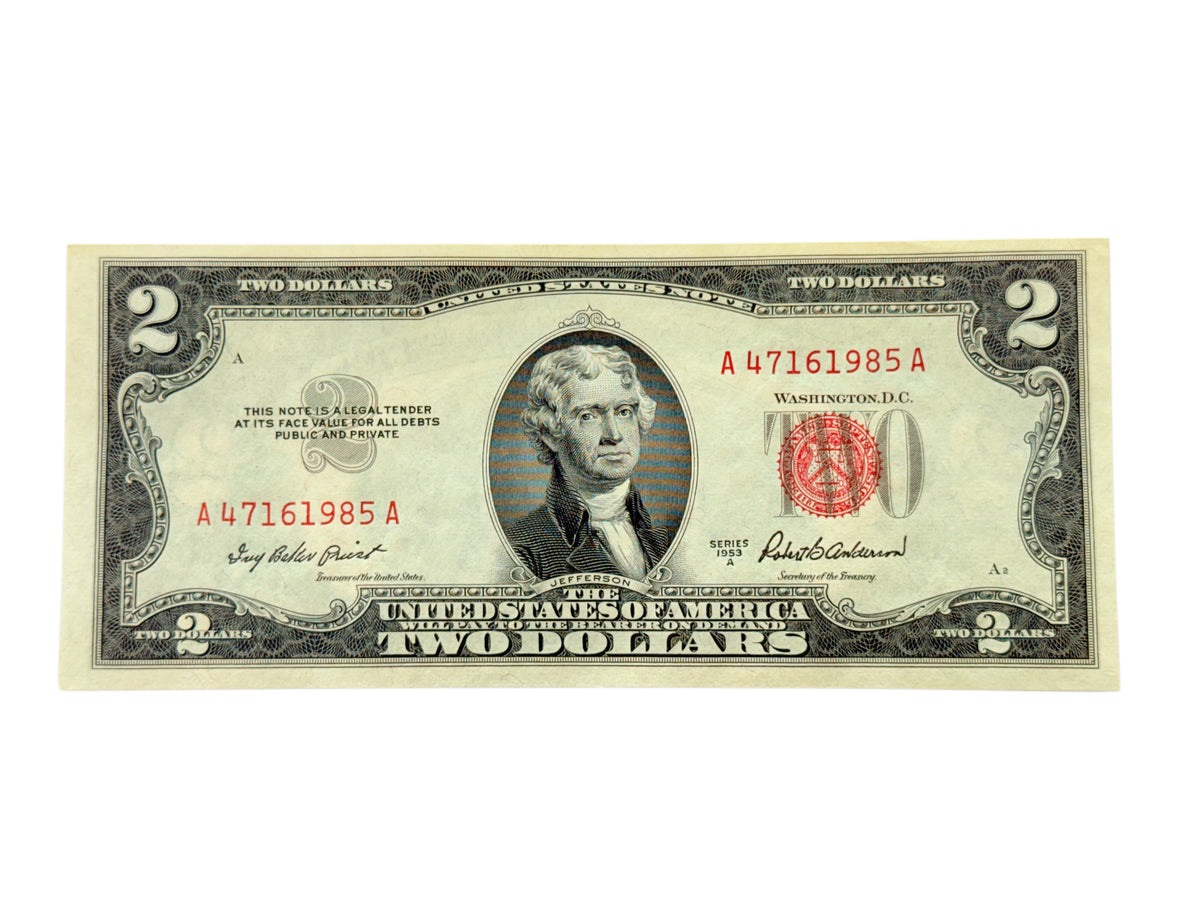 1953-A $2 Legal Tender Note (AU)
