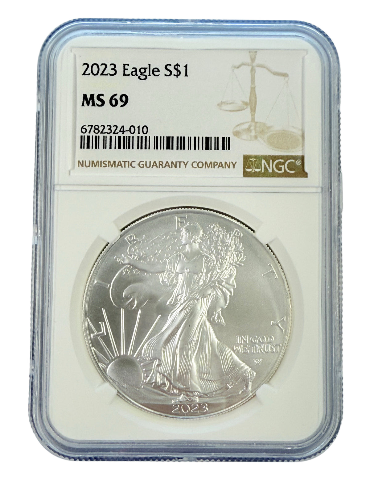 2023 1 oz American Silver Eagle NGC MS69