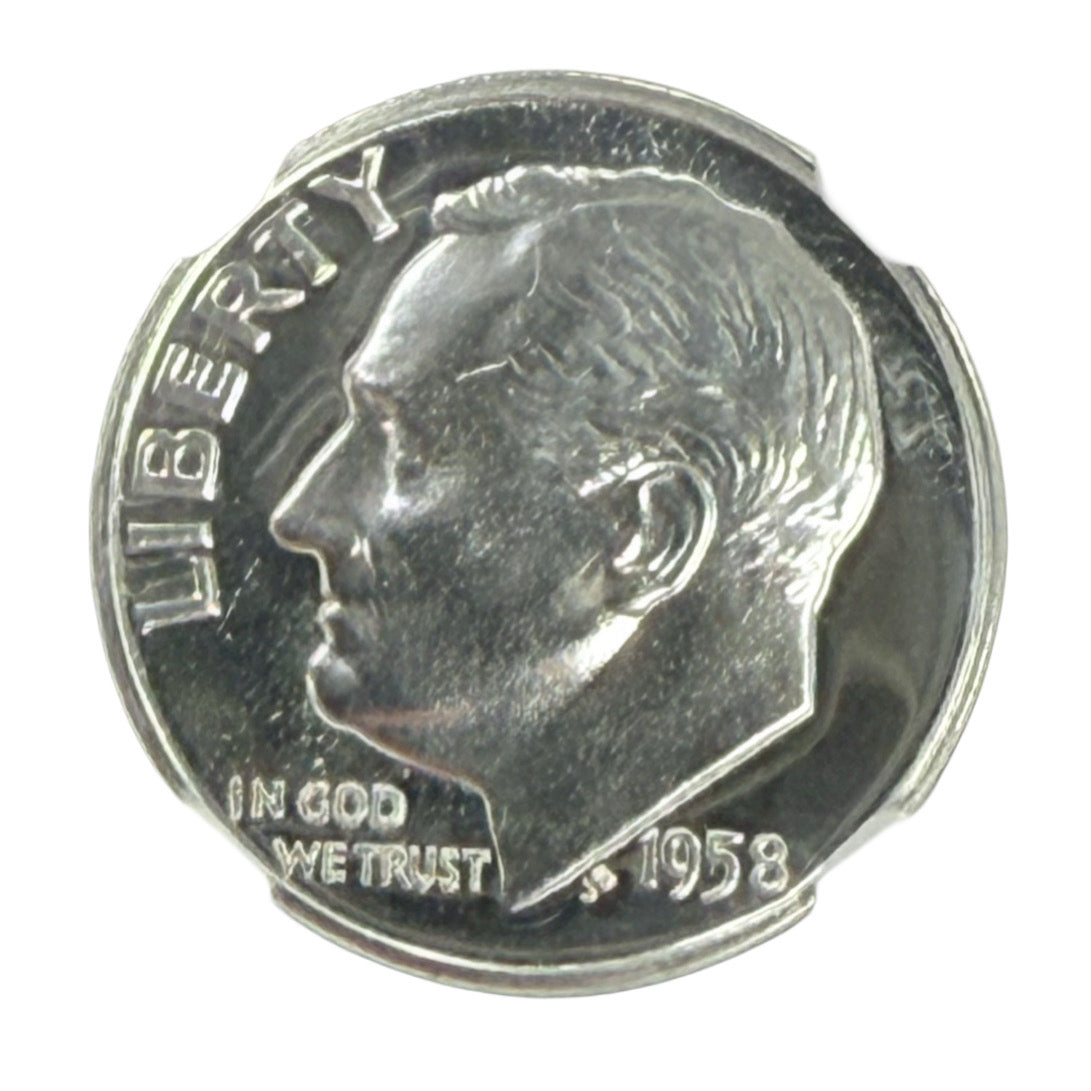 1958 Roosevelt Dime NGC PF68