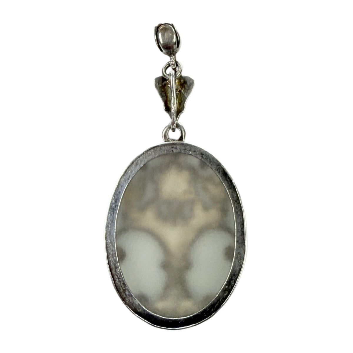 Silver Marcasite & Rhinestone Pendant