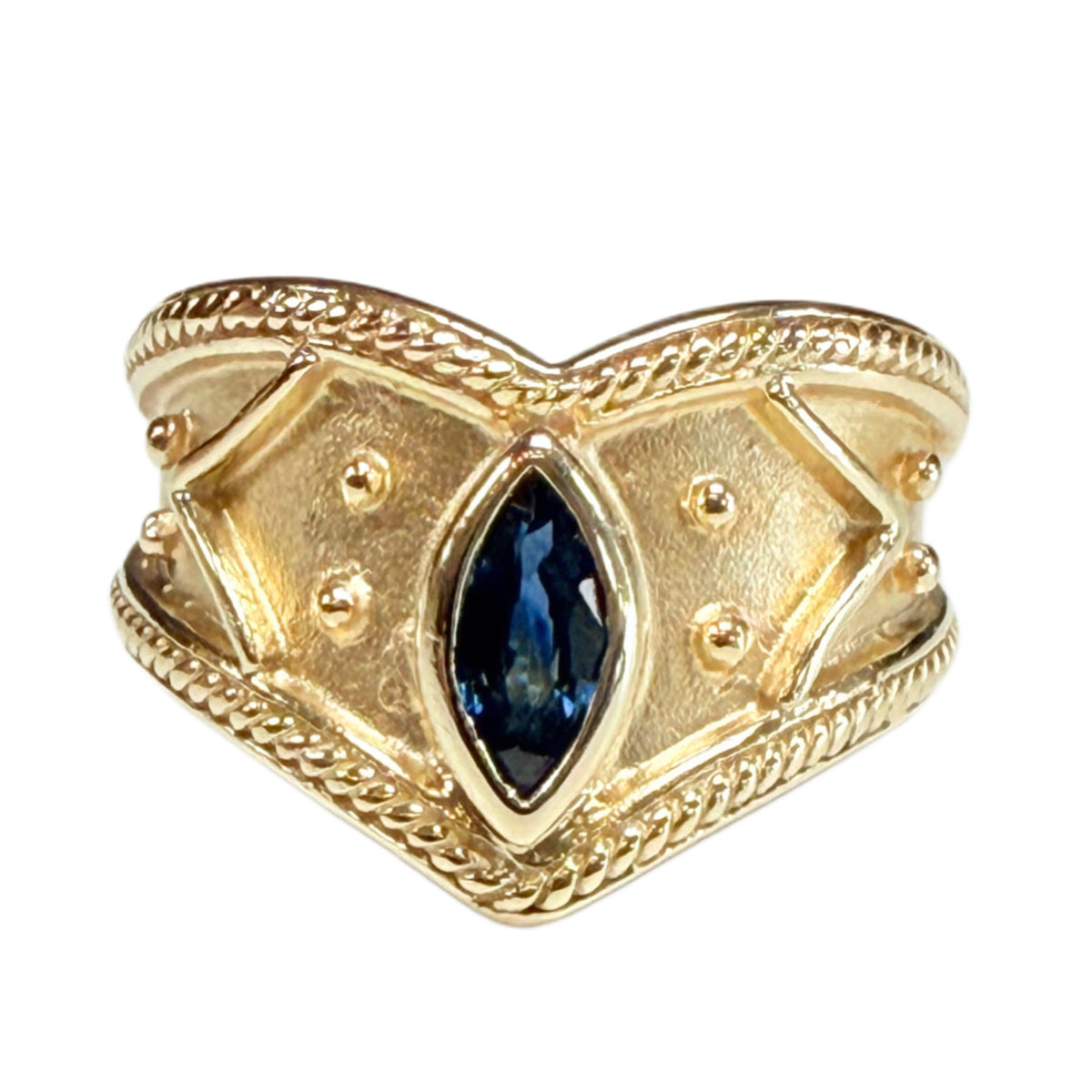14k Gold & Sapphire Ring