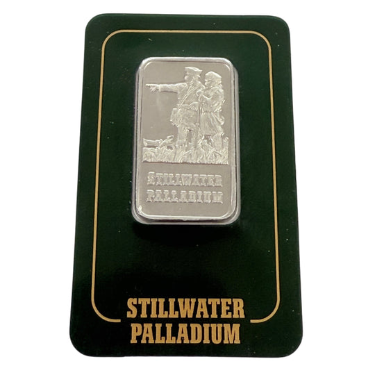 1 oz Palladium Bar (Random Mint) (New in Assay)